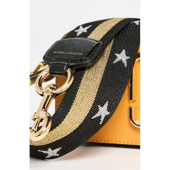 MARC JACOBS The Americana Snapshot Crossbody Bag Sunflower Multi Star Strap NWT - Picture 3 of 6